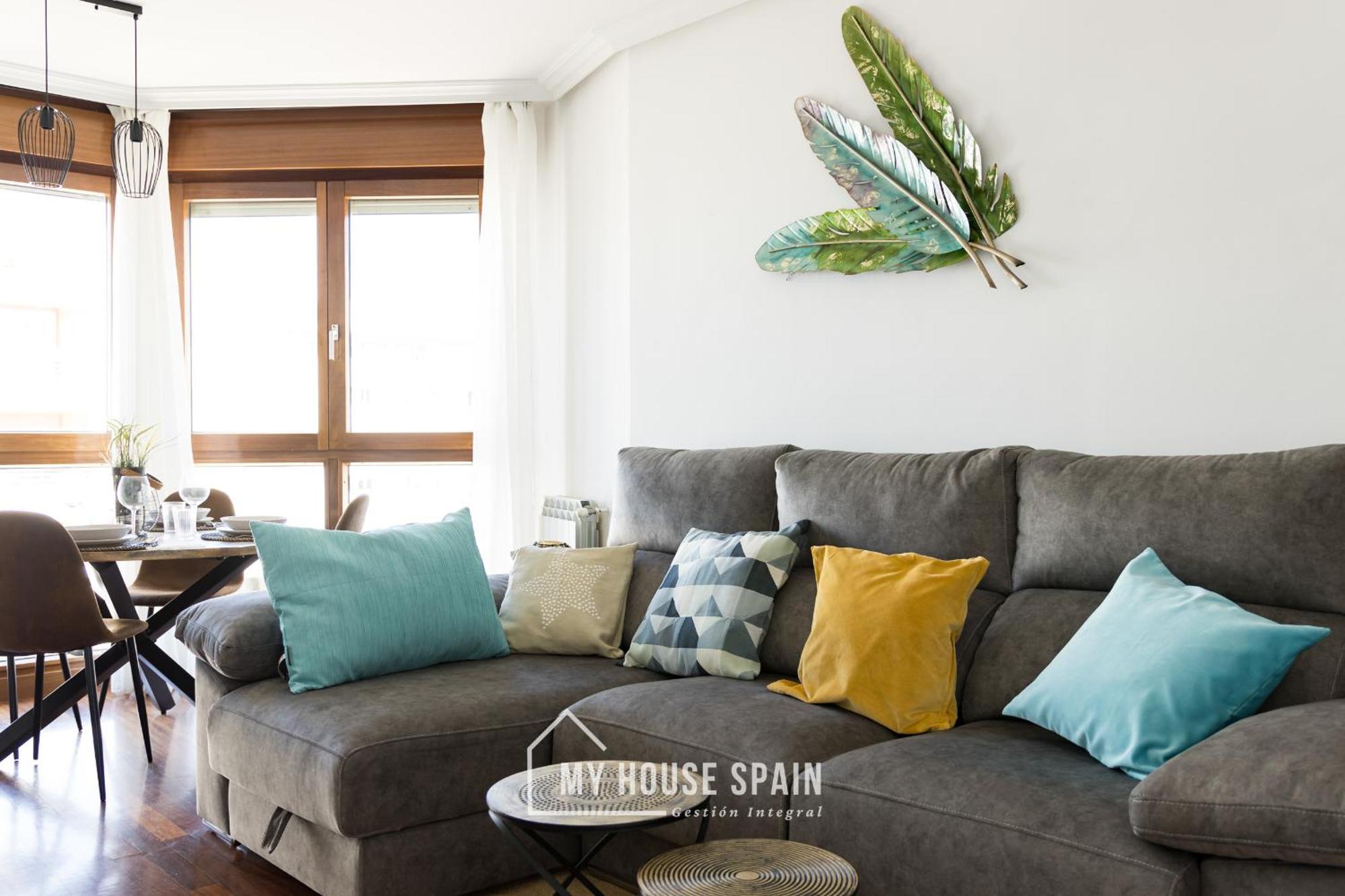 Myhousespain - Playa De Poniente, Con Vistas Al Mar Y Parking Gratuito Gijón Exterior foto